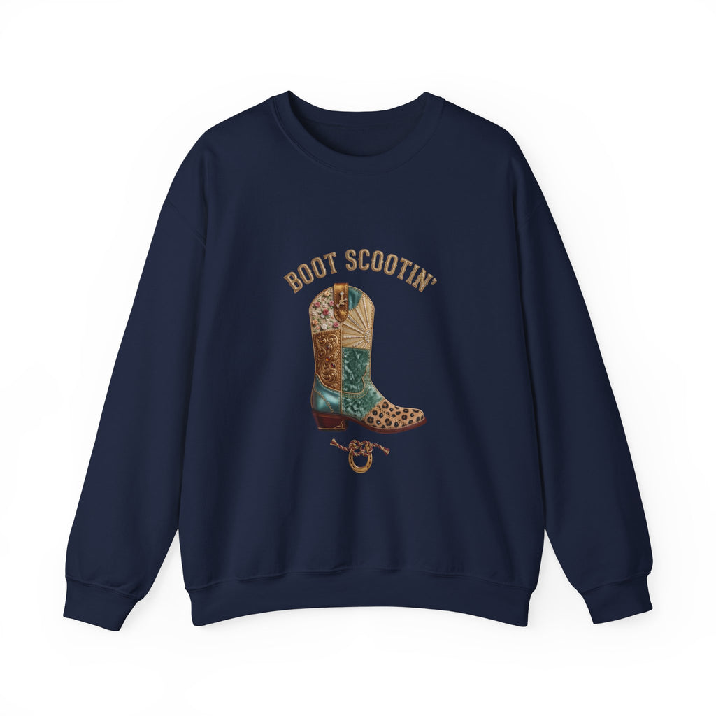Boot Scootin' Cowboy Boot Sweatshirt | Country Western Cowgirl Ranch