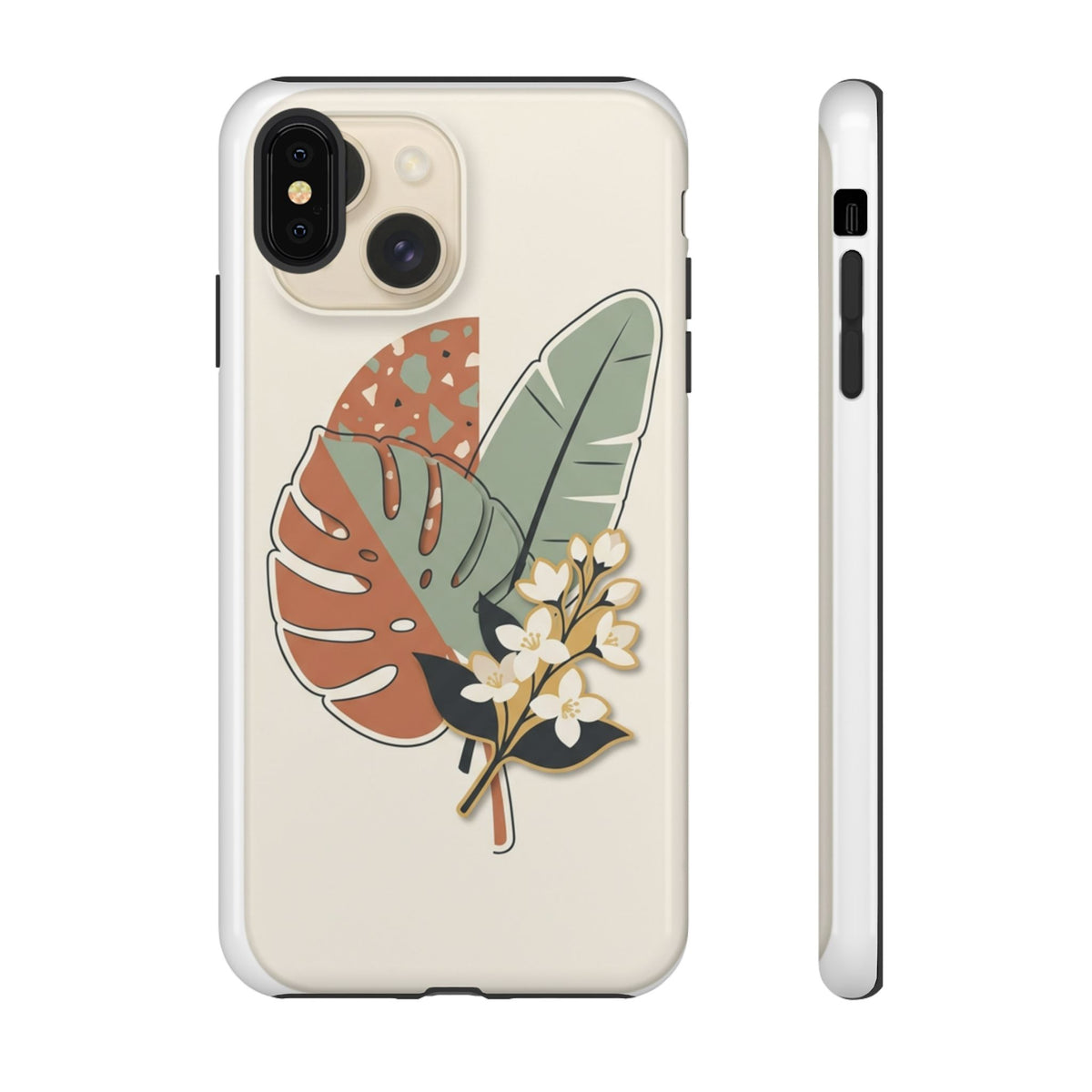 Tropical Leaves Phone Case — Floral Monstera Protective Cover