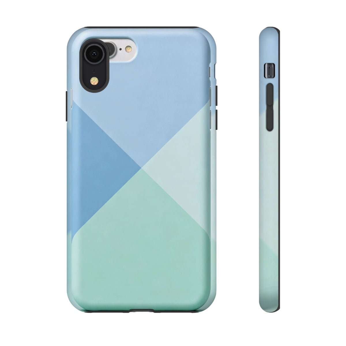 Geometric Mint & Sky Tough Phone Case