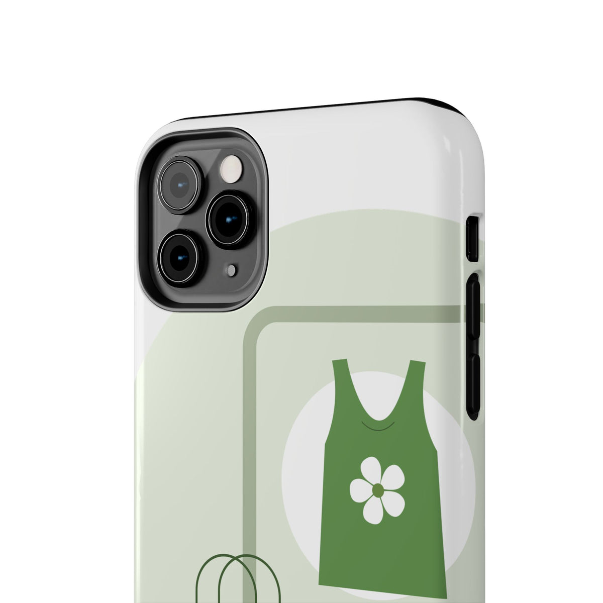 Green Shopping Icons Tough Phone Case — Eco Chic Protective Phone Cover