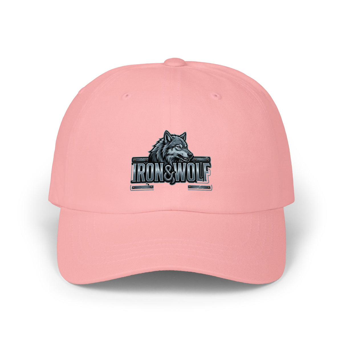 Dad Cap — Iron & Wolf Embroidered Logo Baseball Hat