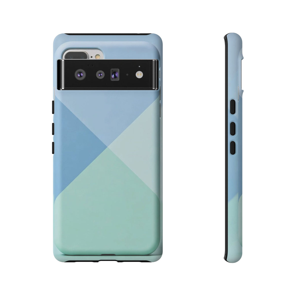 Geometric Mint & Sky Tough Phone Case