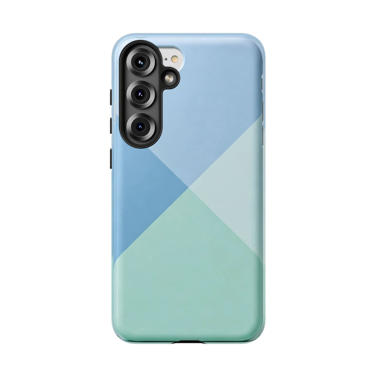 Geometric Mint & Sky Tough Phone Case