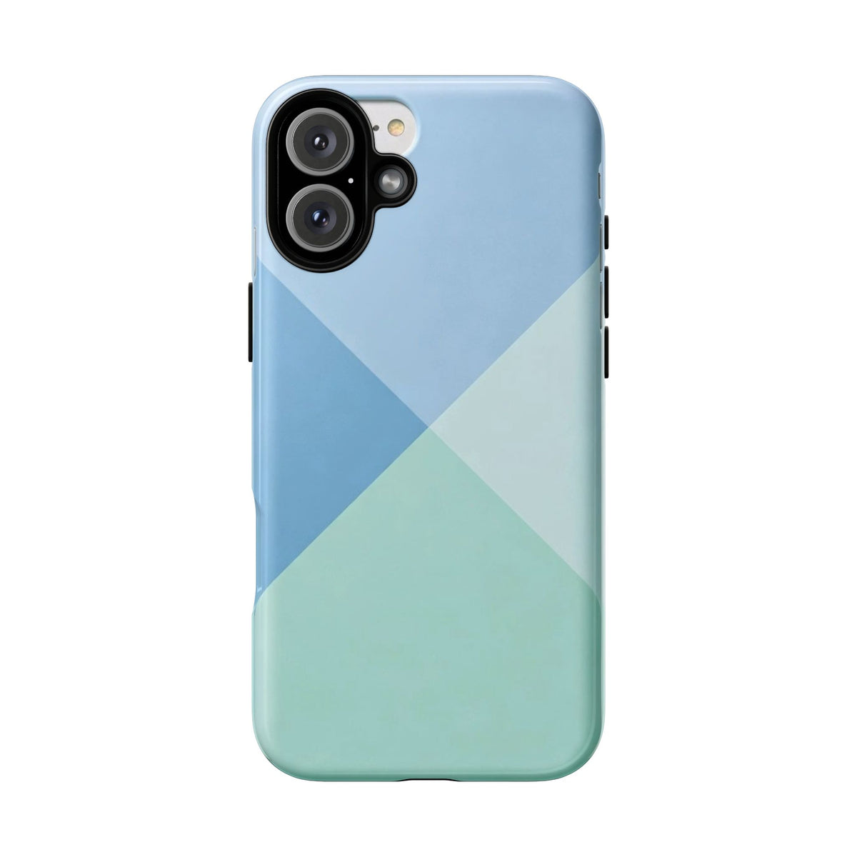 Geometric Mint & Sky Tough Phone Case