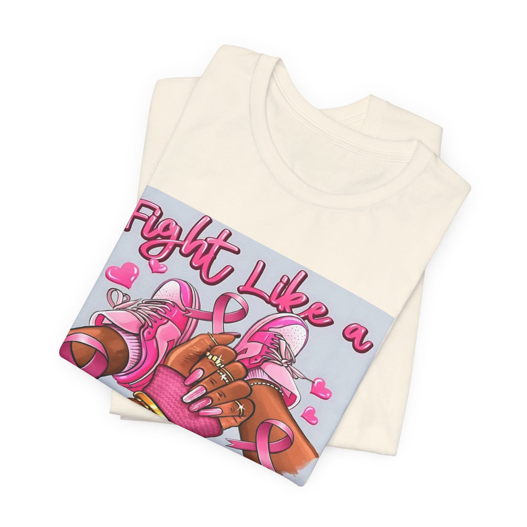 Fight Like a Queen Breast Cancer Awareness T-Shirt