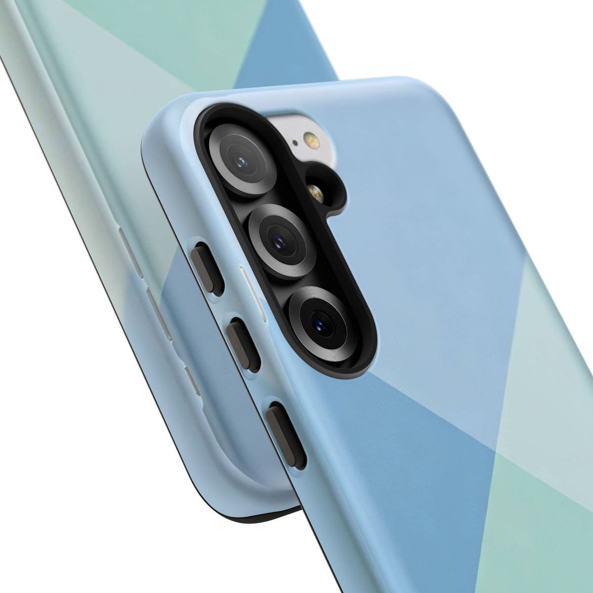 Geometric Mint & Sky Tough Phone Case