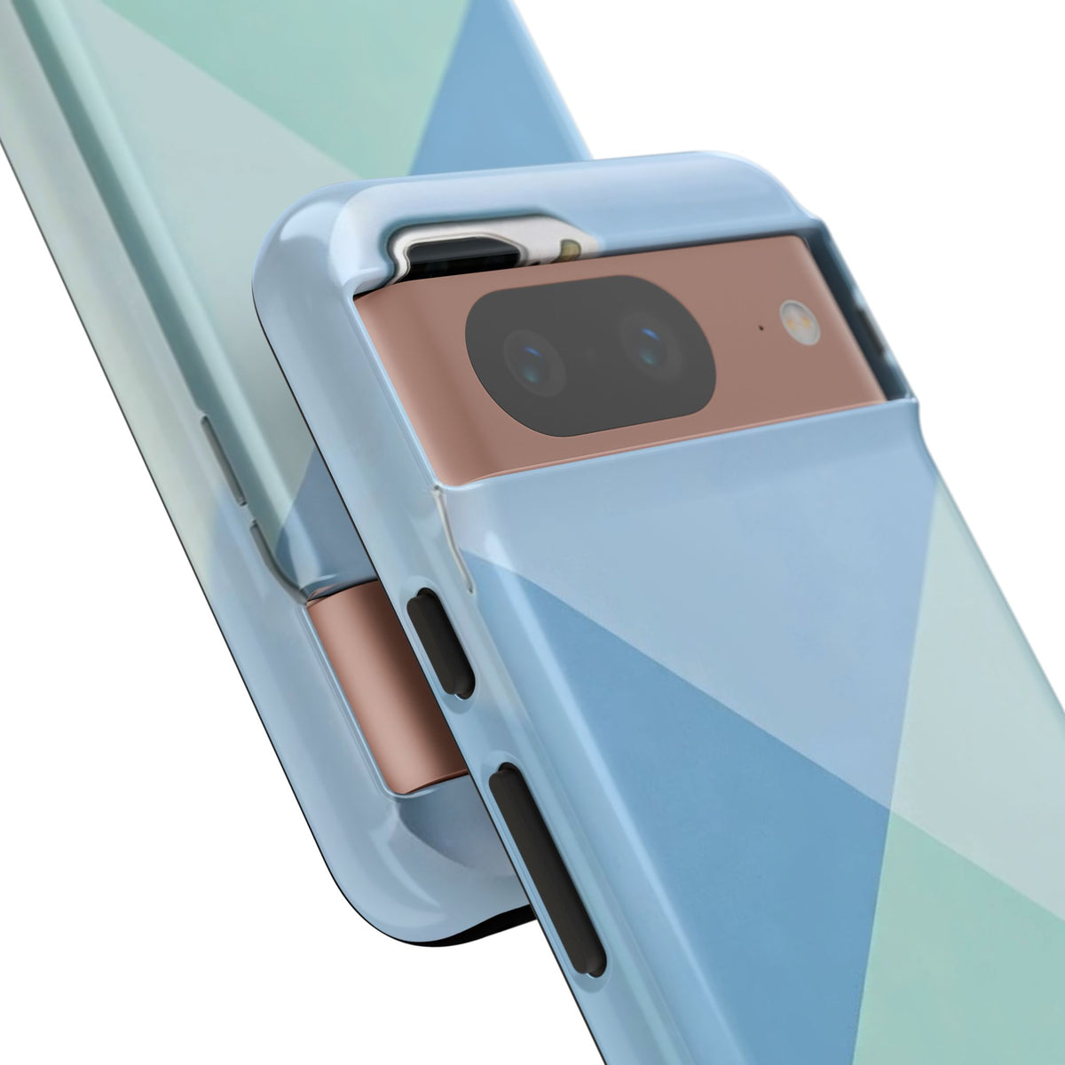 Geometric Mint & Sky Tough Phone Case