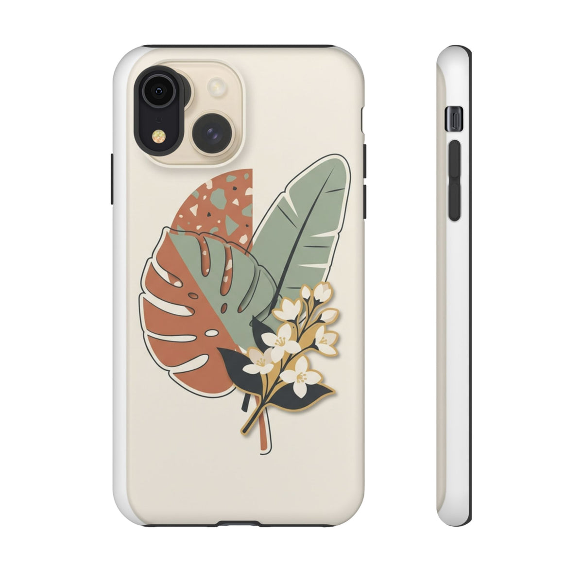 Tropical Leaves Phone Case — Floral Monstera Protective Cover