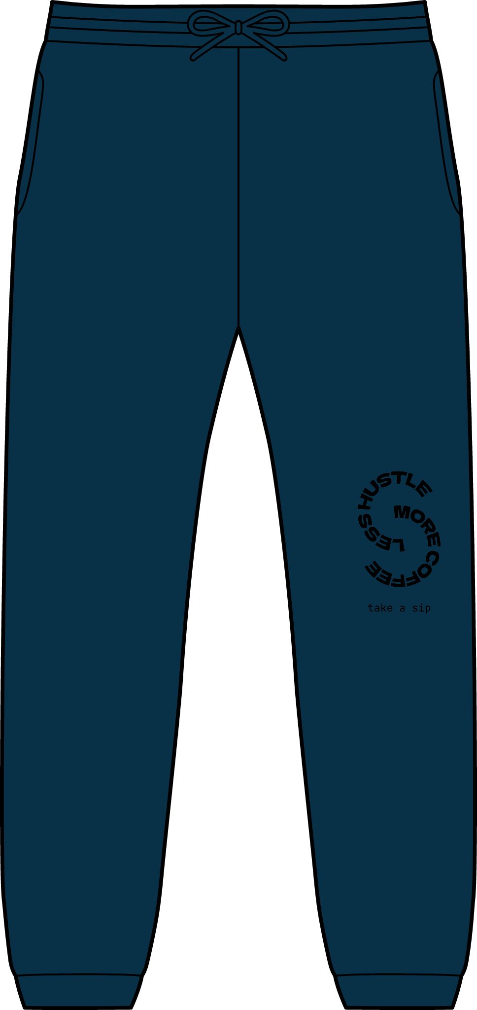 Flyer Joggers — Minimal Circular Logo Sweatpants