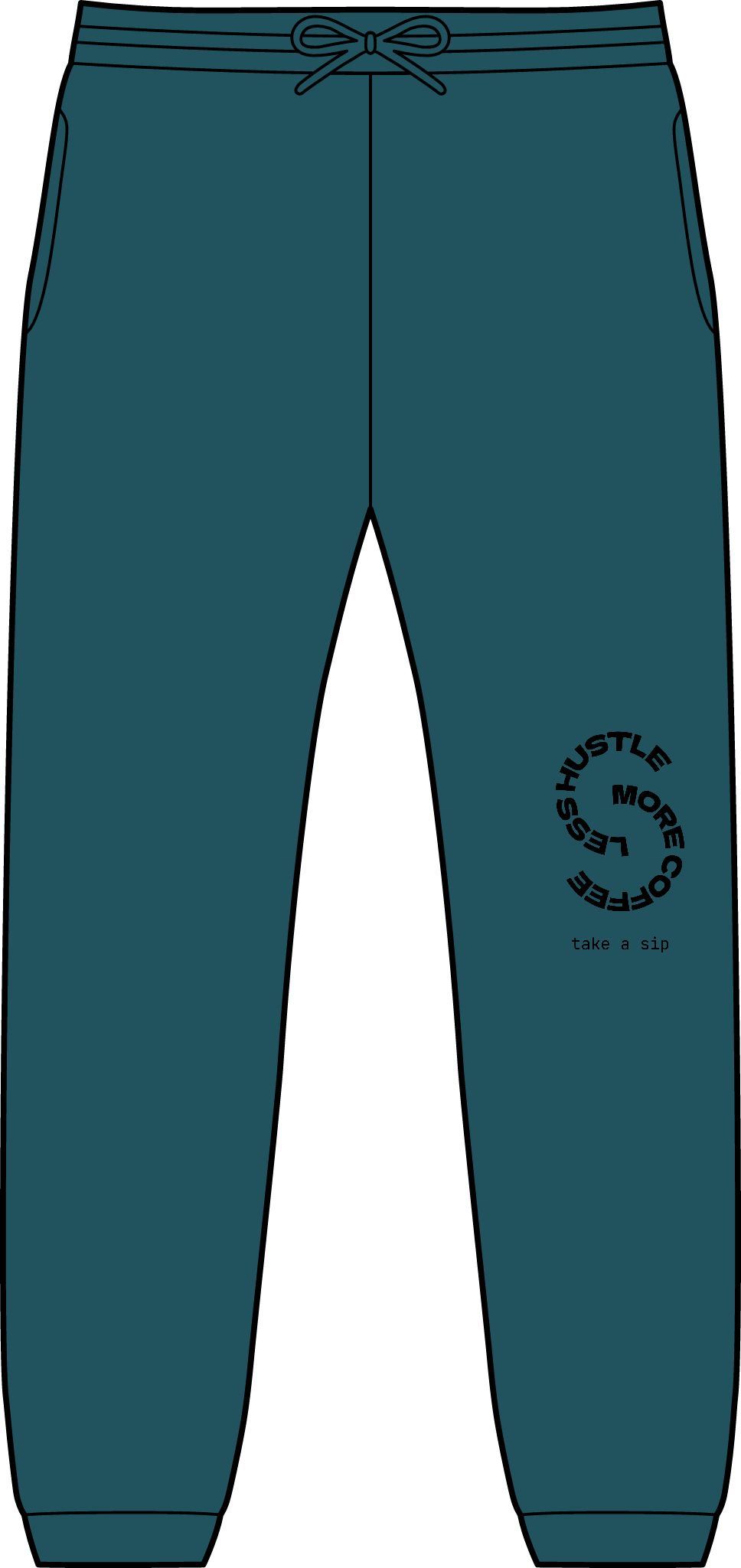 Flyer Joggers — Minimal Circular Logo Sweatpants