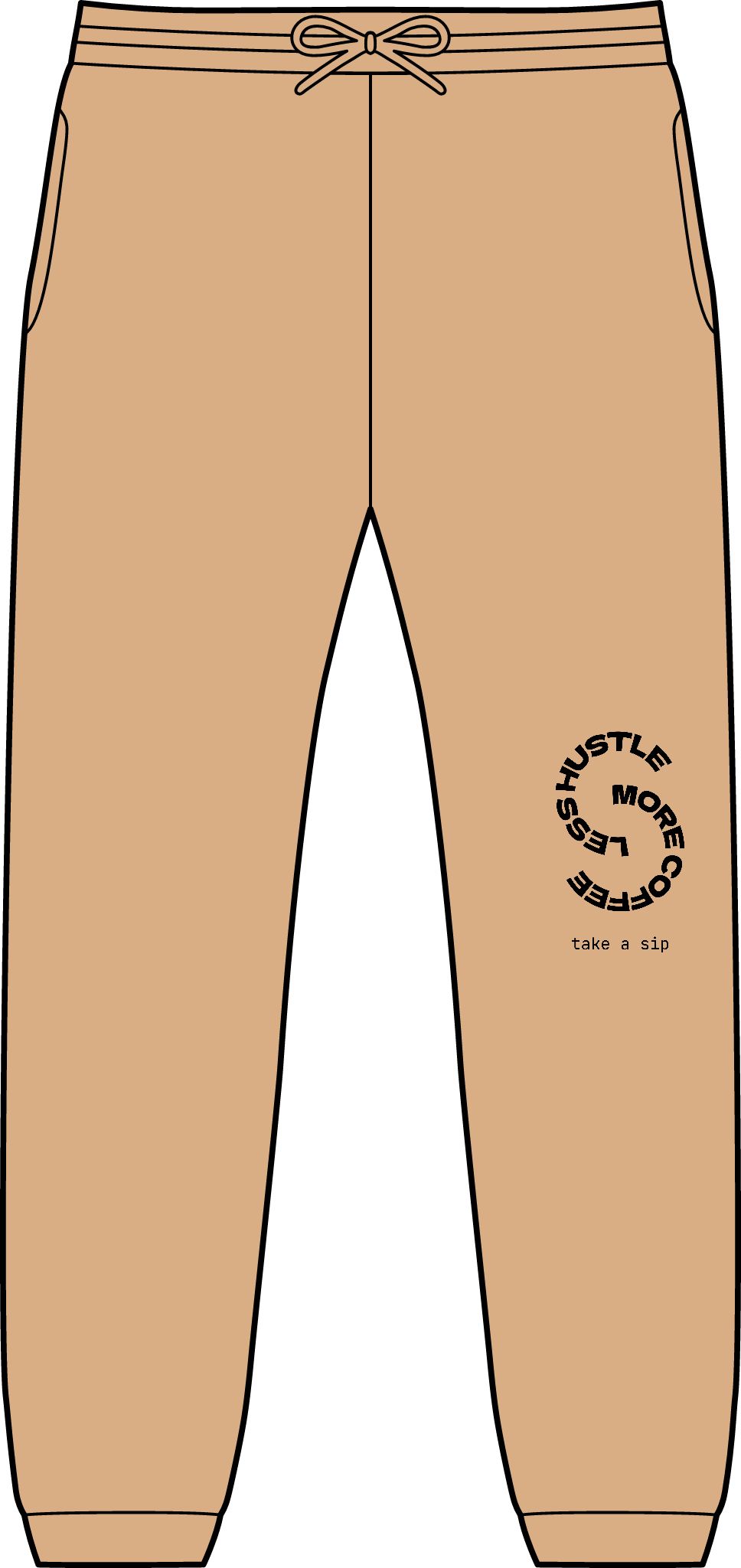 Flyer Joggers — Minimal Circular Logo Sweatpants