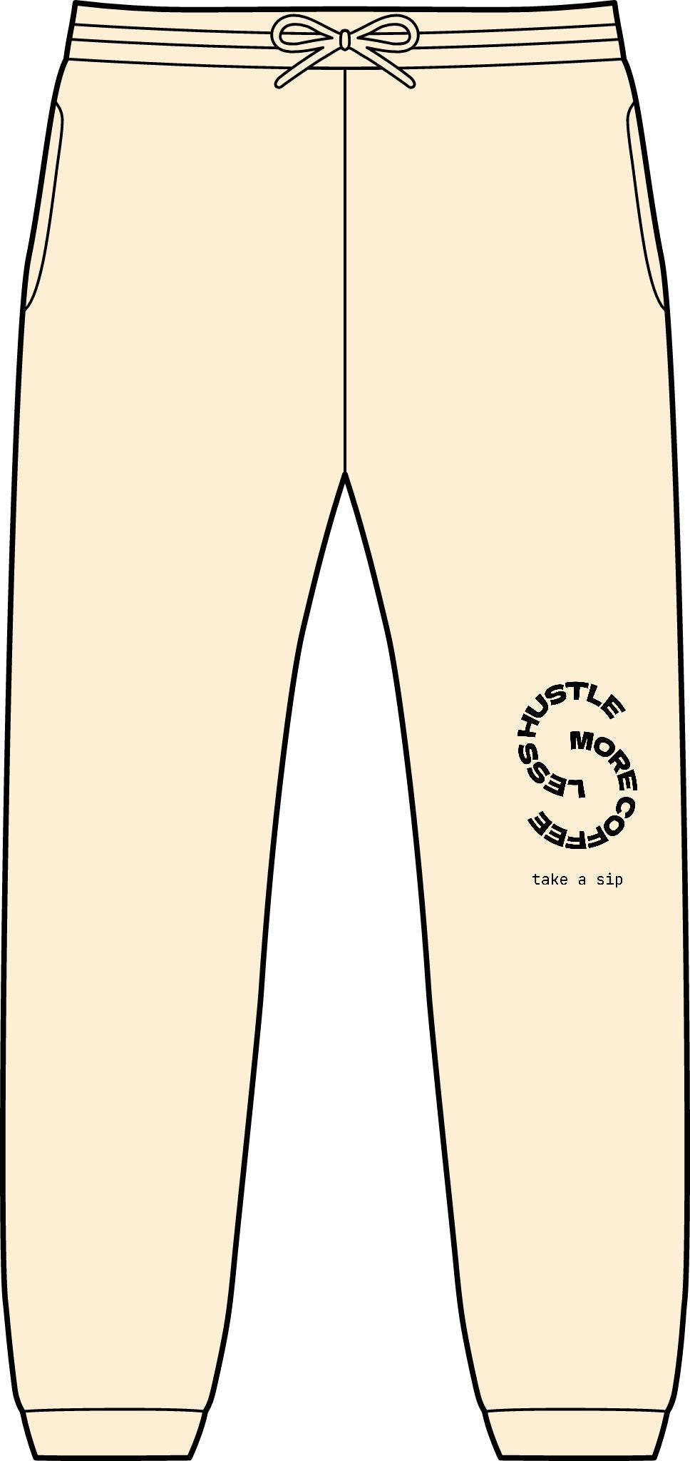 Flyer Joggers — Minimal Circular Logo Sweatpants