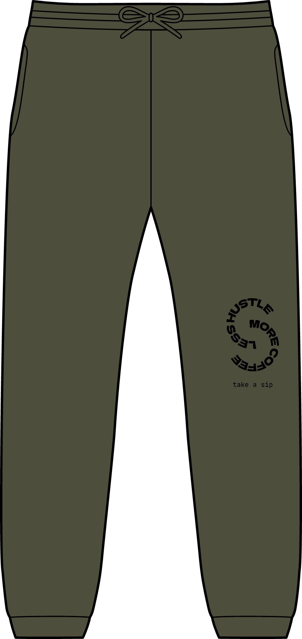 Flyer Joggers — Minimal Circular Logo Sweatpants