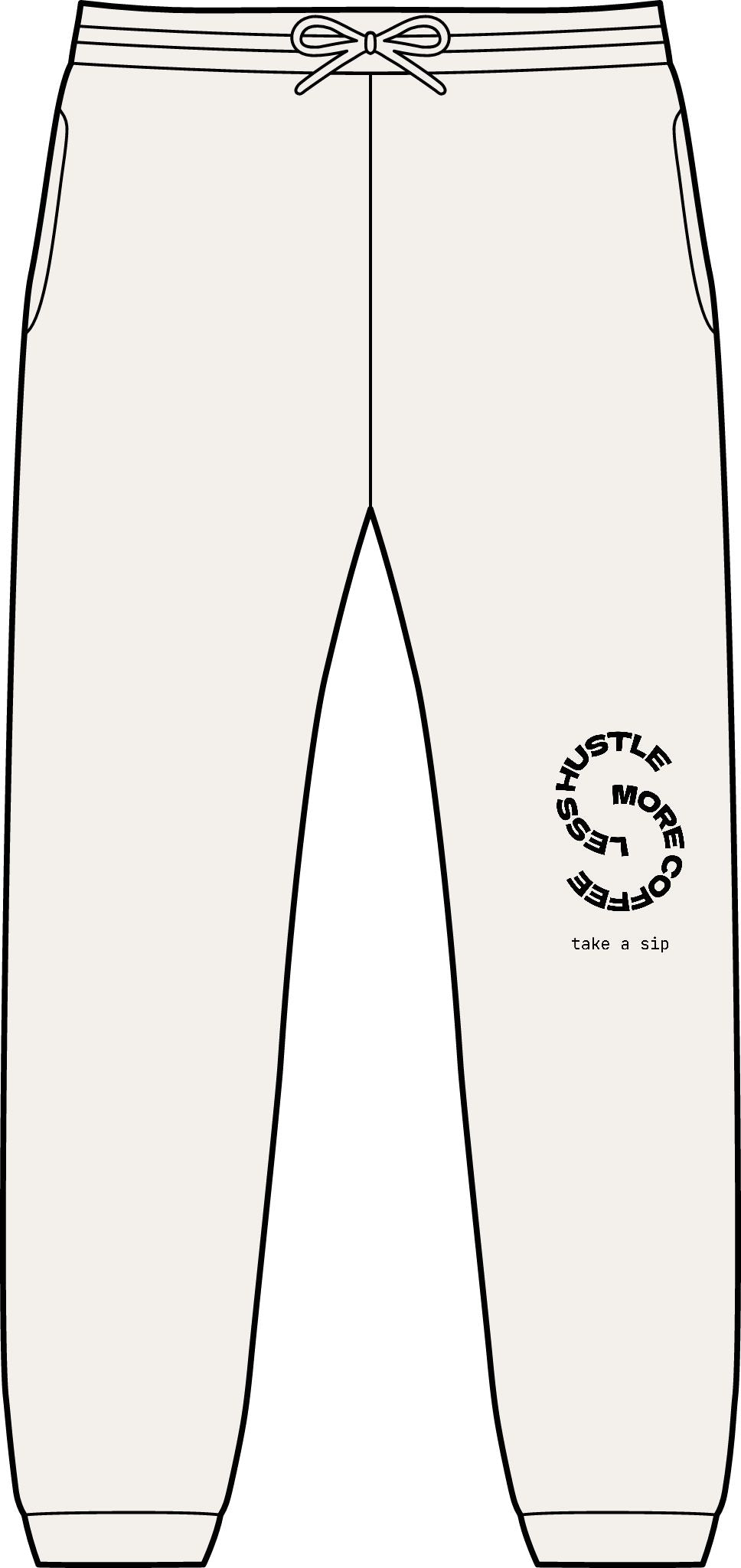 Flyer Joggers — Minimal Circular Logo Sweatpants