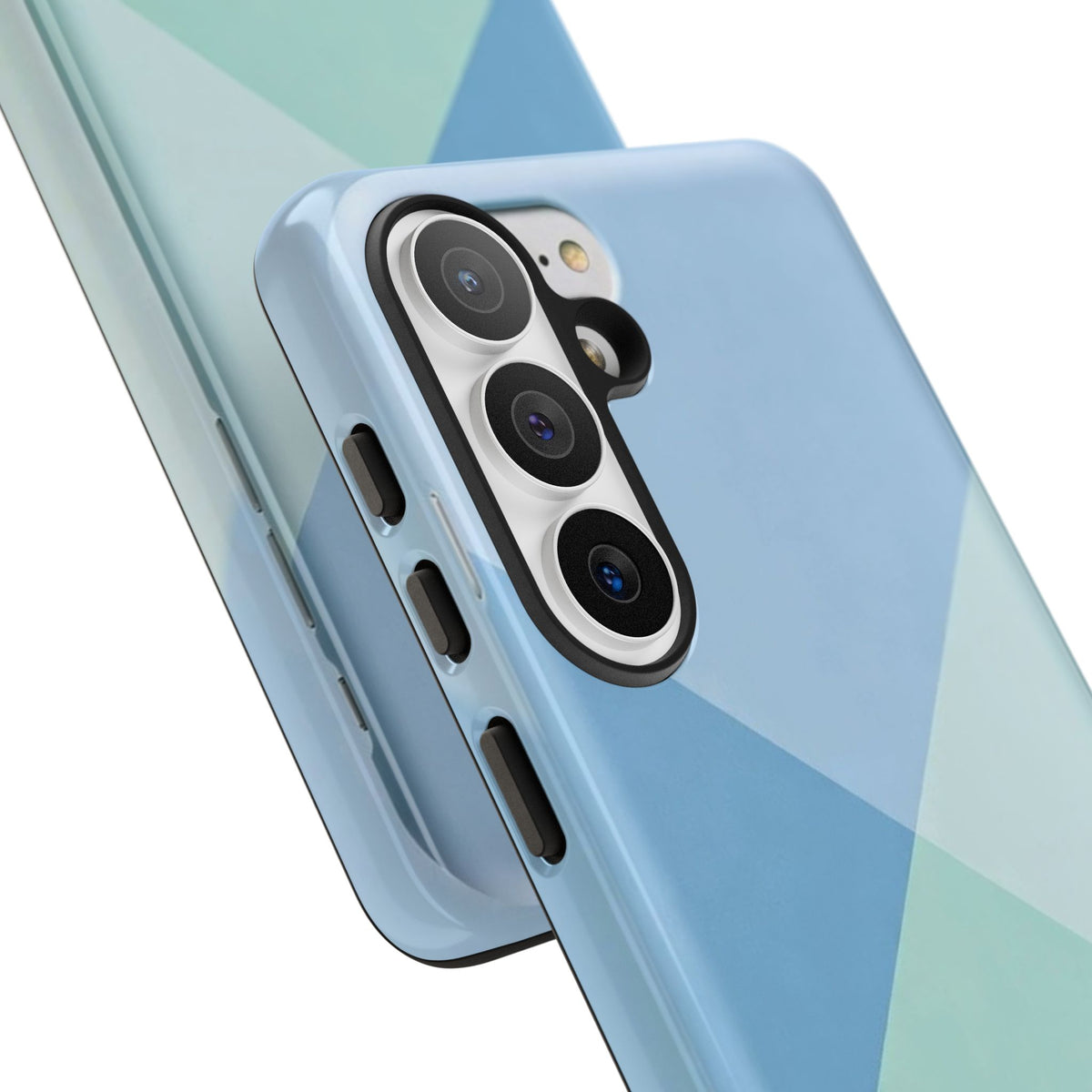Geometric Mint & Sky Tough Phone Case