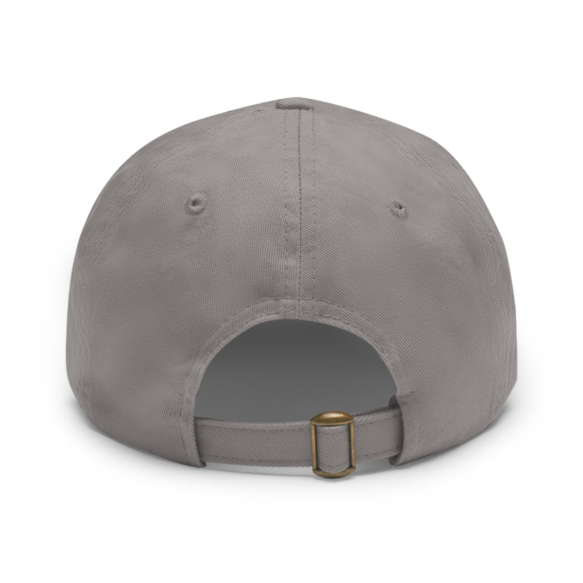 Leather Patch Dad Hat — ‘Dark Eagle’ Vintage Emblem Cap
