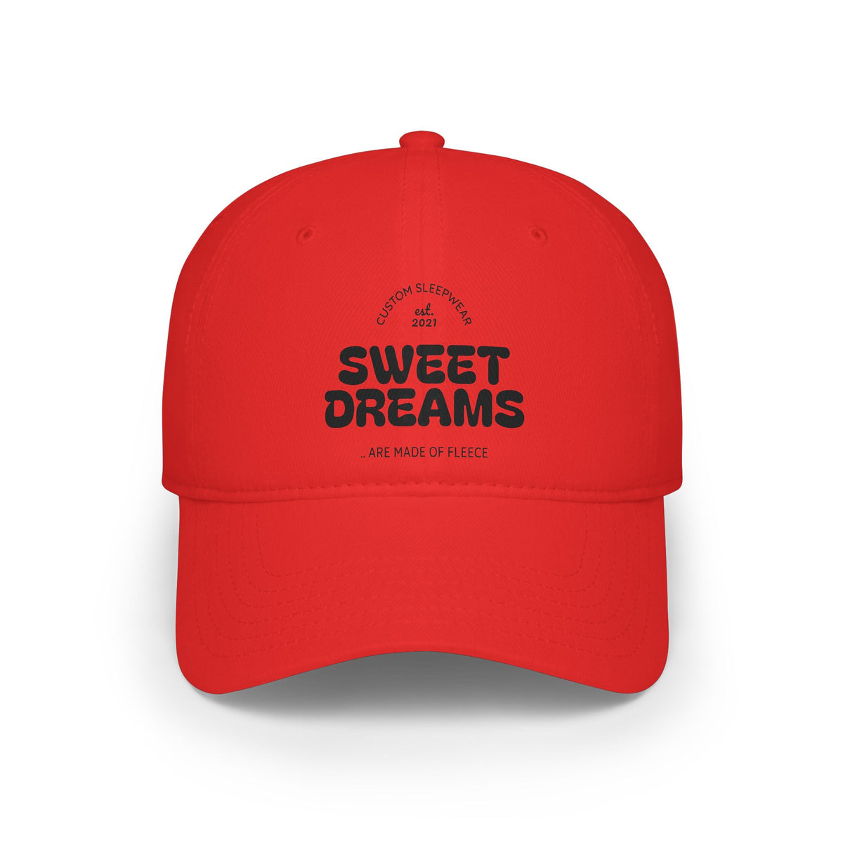 Sweet Dreams Low Profile Baseball Cap — Retro Sleepy Vibes Hat