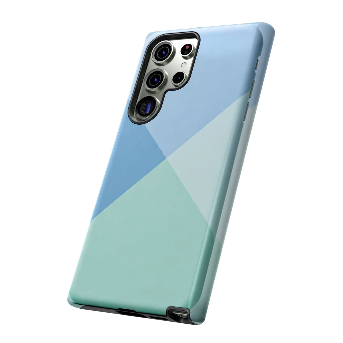 Geometric Mint & Sky Tough Phone Case