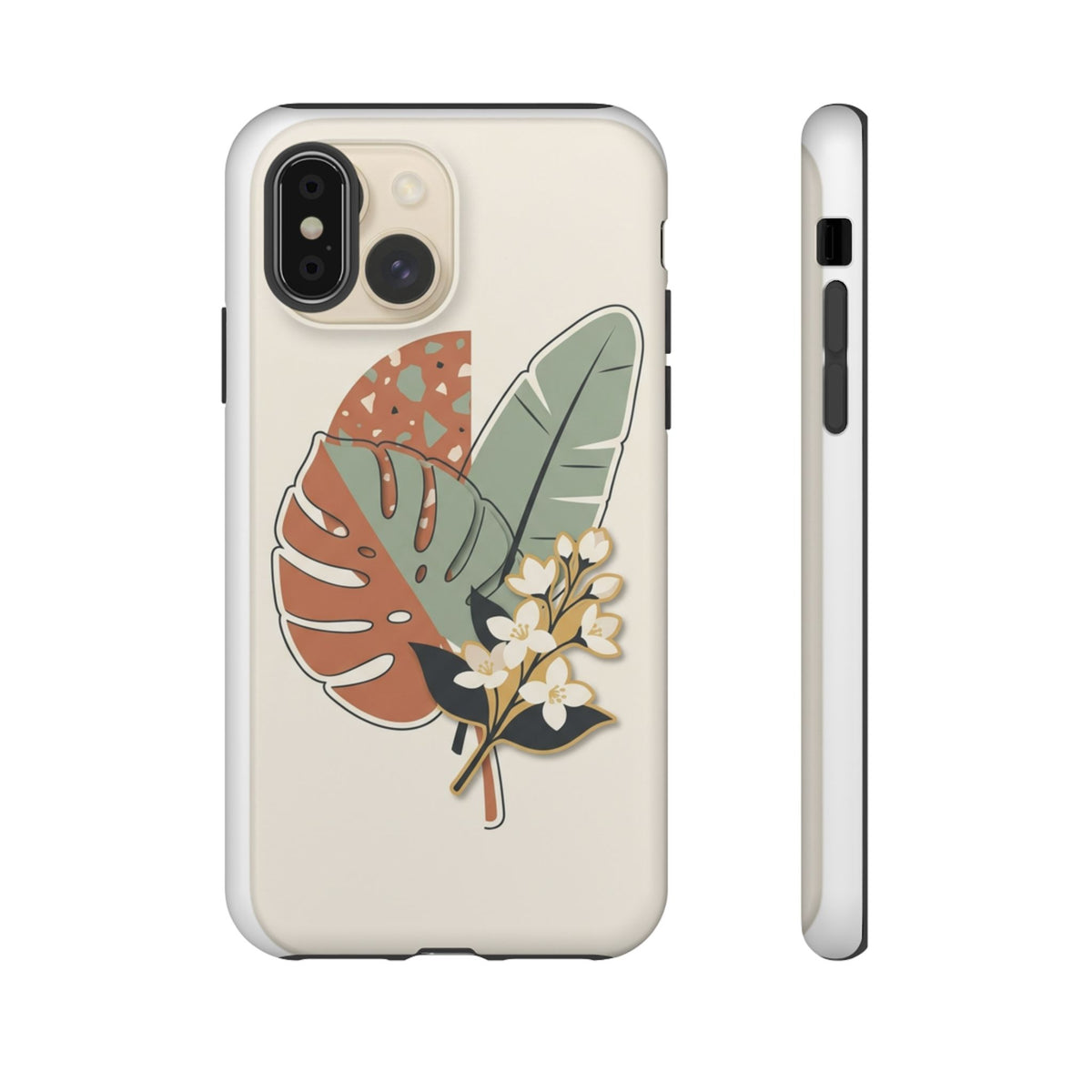 Tropical Leaves Phone Case — Floral Monstera Protective Cover