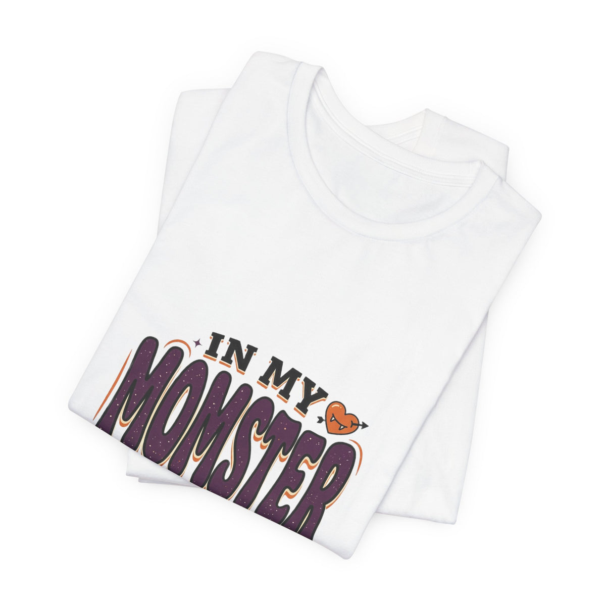 In My Momster Era T-Shirt | Halloween momster tee, spooky purple orange design