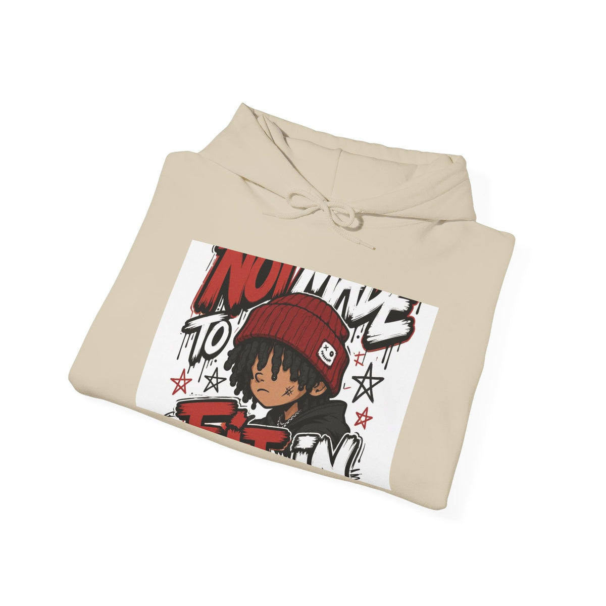 Hoodie — 'No Time to Explain' Anime Streetwear Pullover