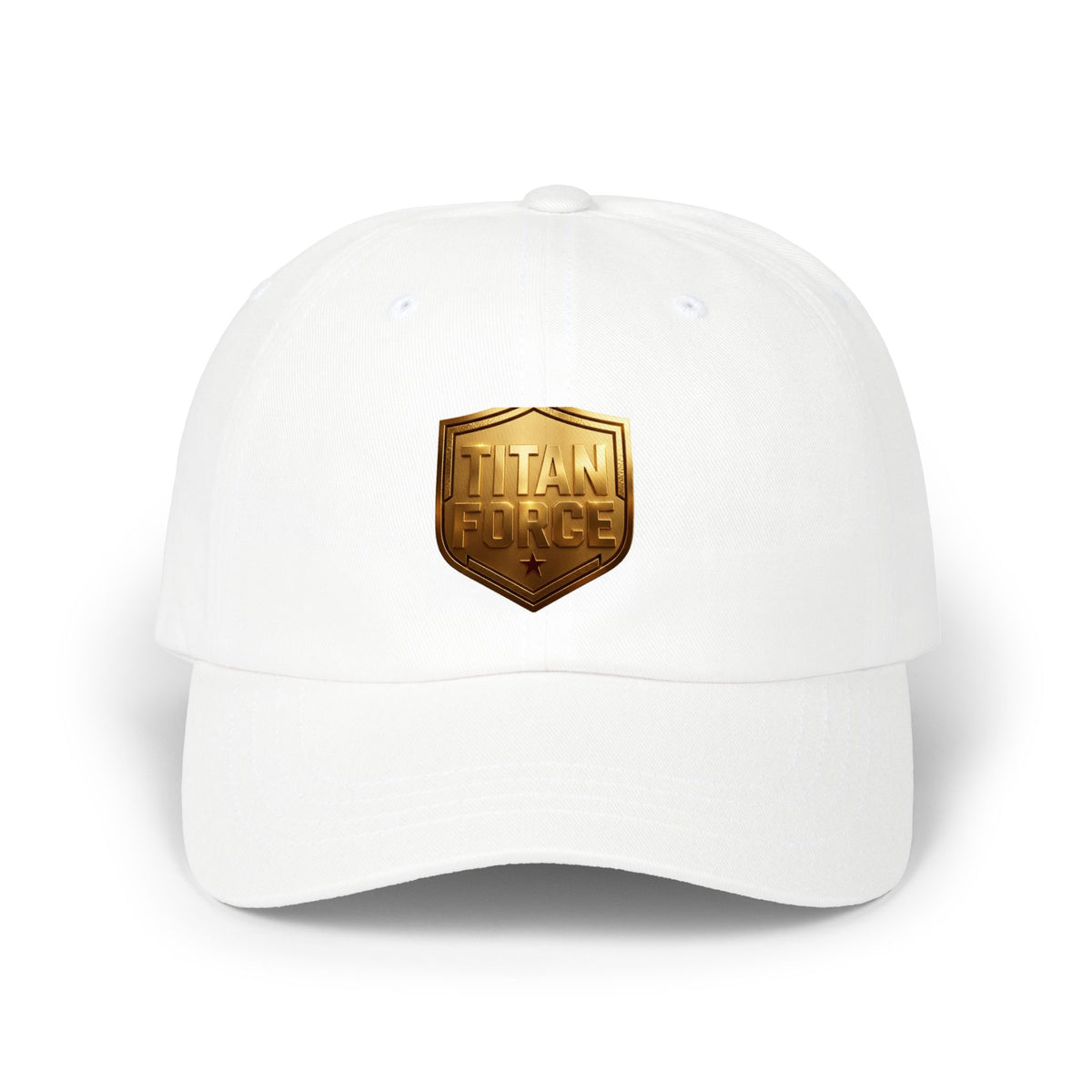Titan Forge Gold Shield Dad Cap