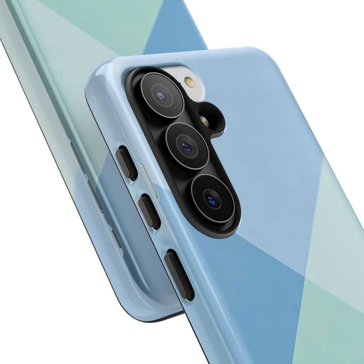 Geometric Mint & Sky Tough Phone Case