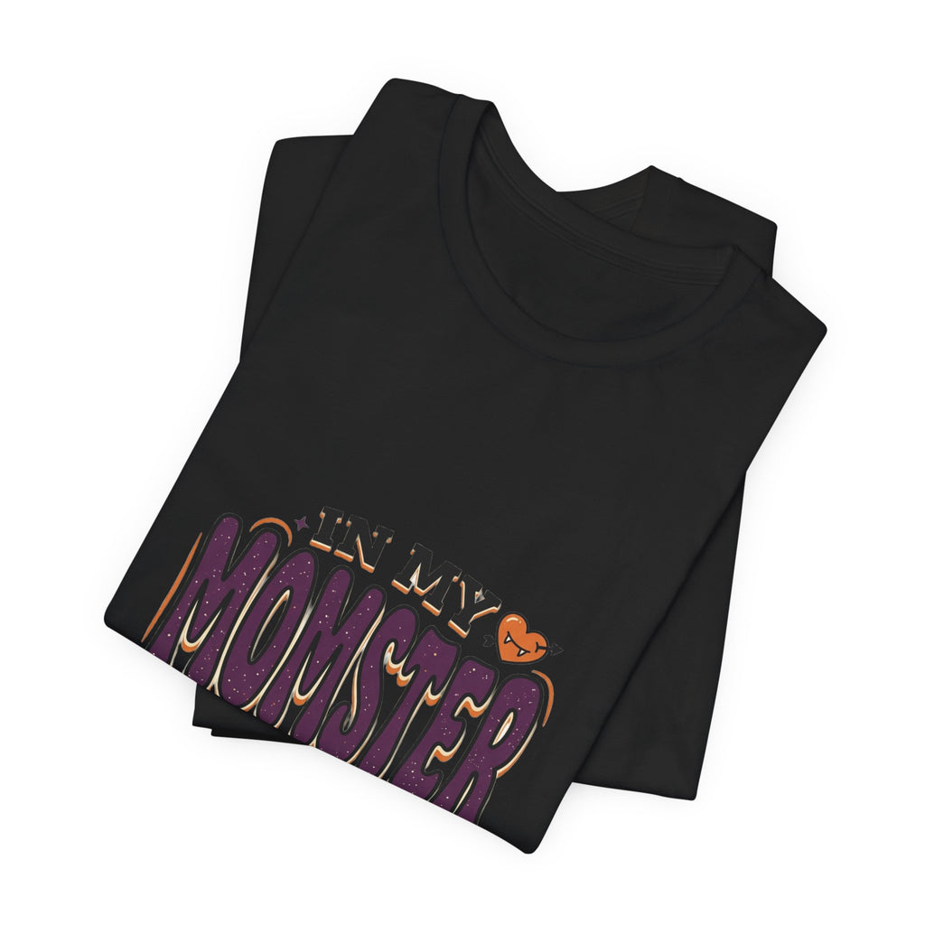 In My Momster Era T-Shirt | Halloween momster tee, spooky purple orange design
