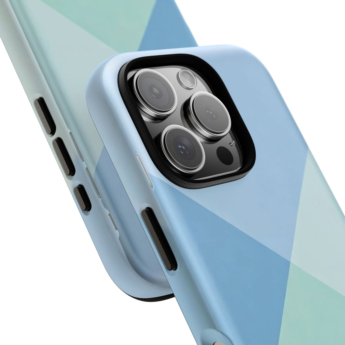 Geometric Mint & Sky Tough Phone Case