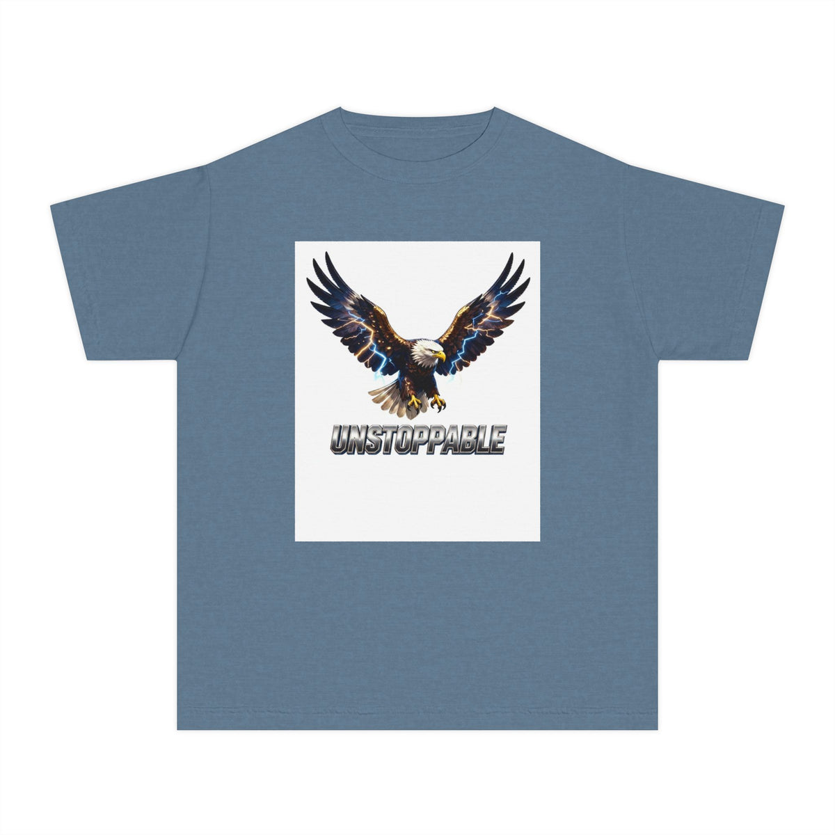 Youth Tee — Flaming Wolf "Savage" Graphic