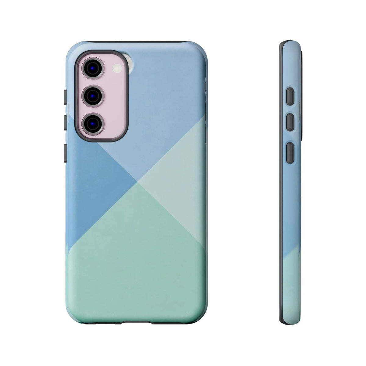 Geometric Mint & Sky Tough Phone Case