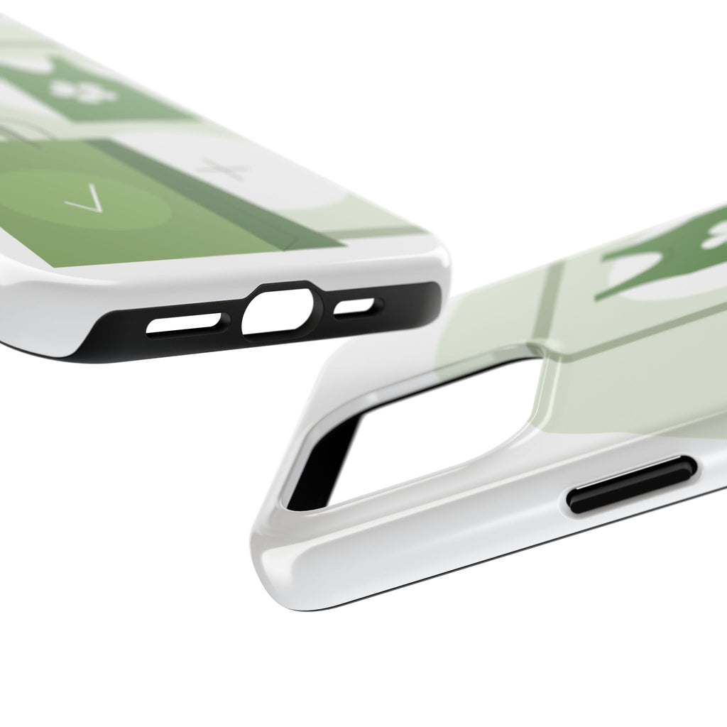 Green Shopping Icons Tough Phone Case — Eco Chic Protective Phone Cover