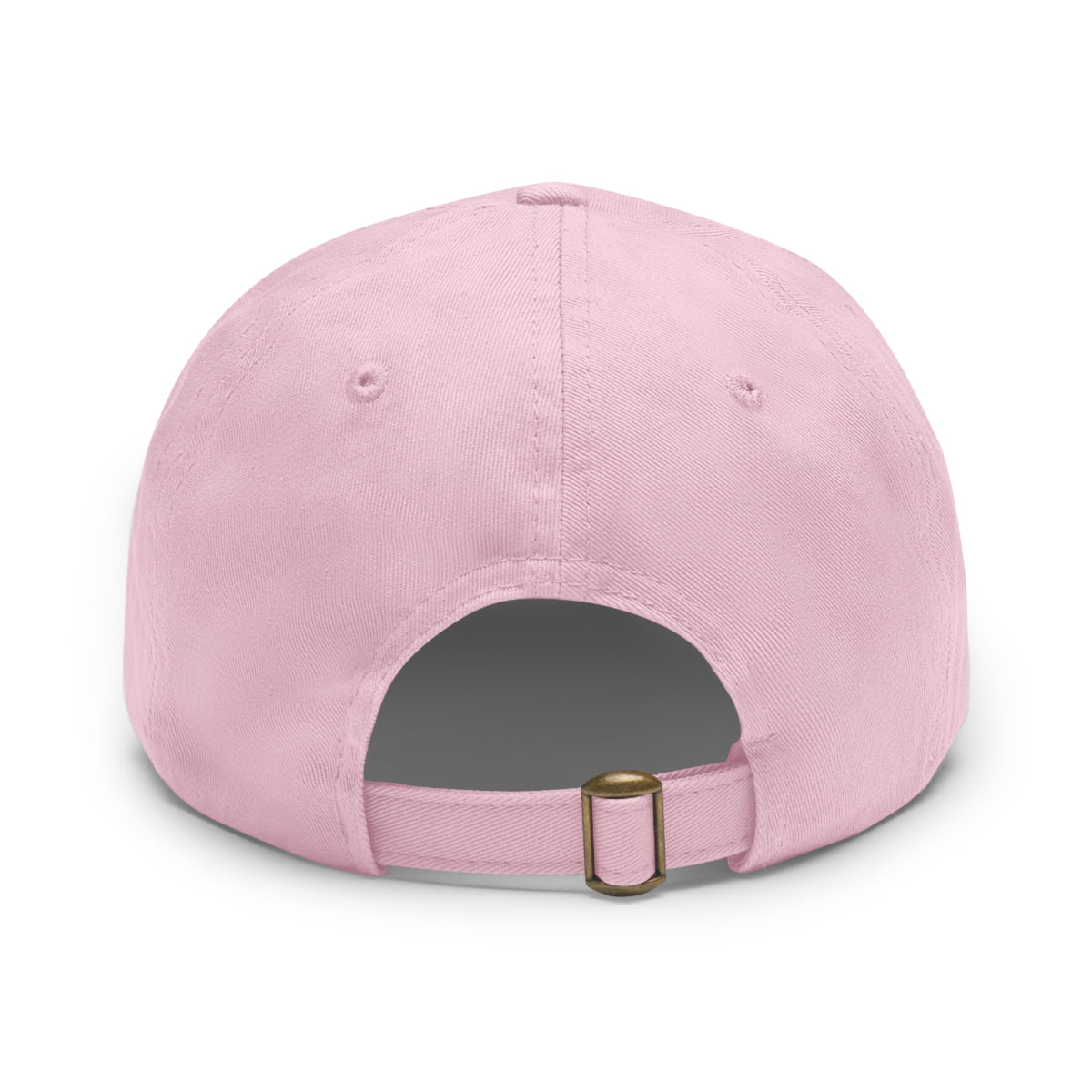 Leather Patch Dad Hat — ‘Dark Eagle’ Vintage Emblem Cap