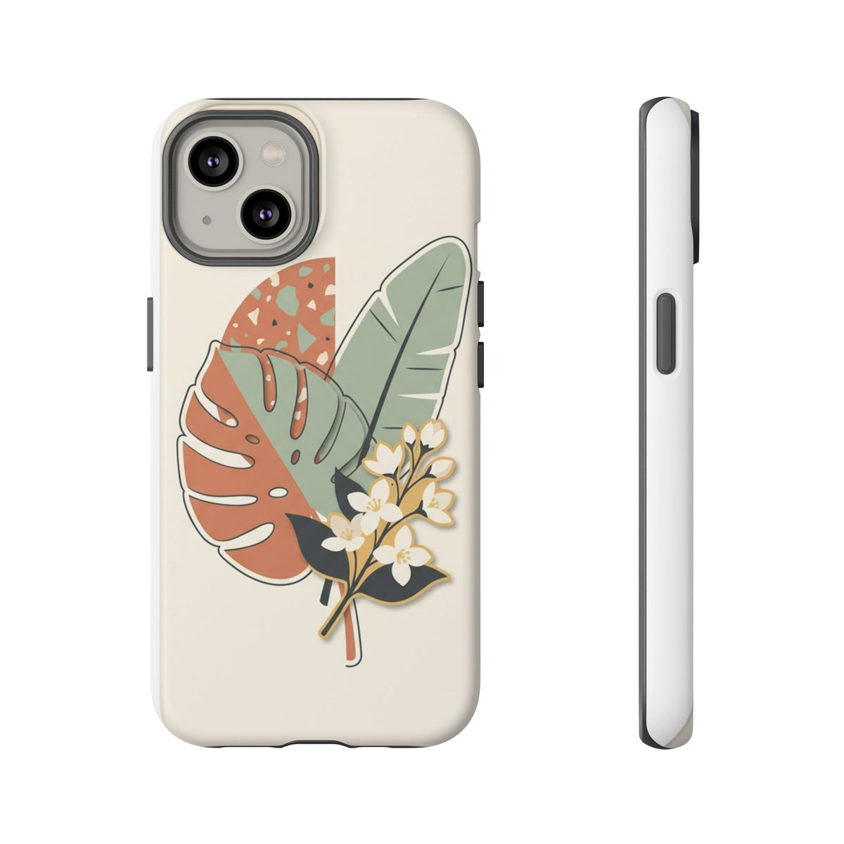 Tropical Leaves Phone Case — Floral Monstera Protective Cover