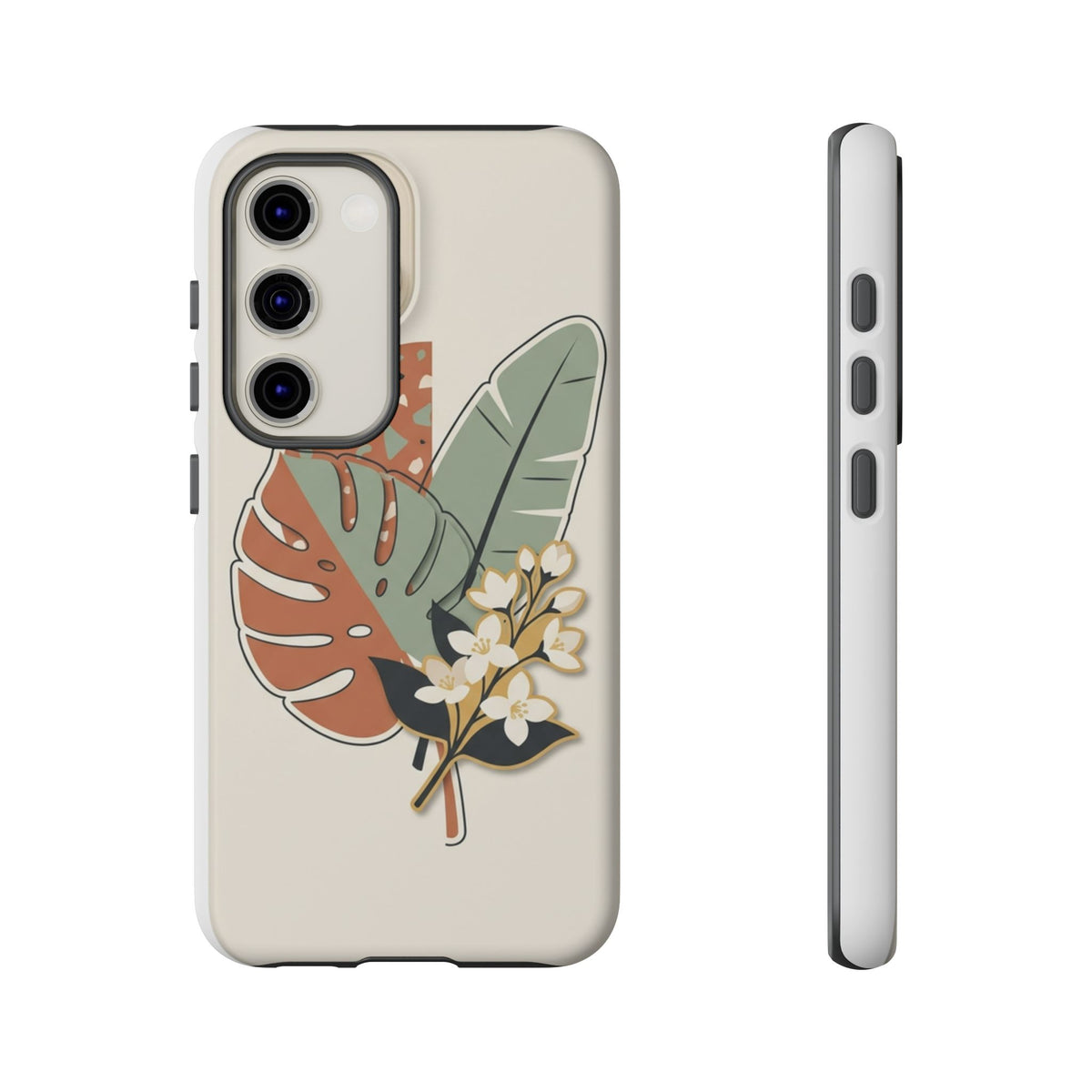 Tropical Leaves Phone Case — Floral Monstera Protective Cover