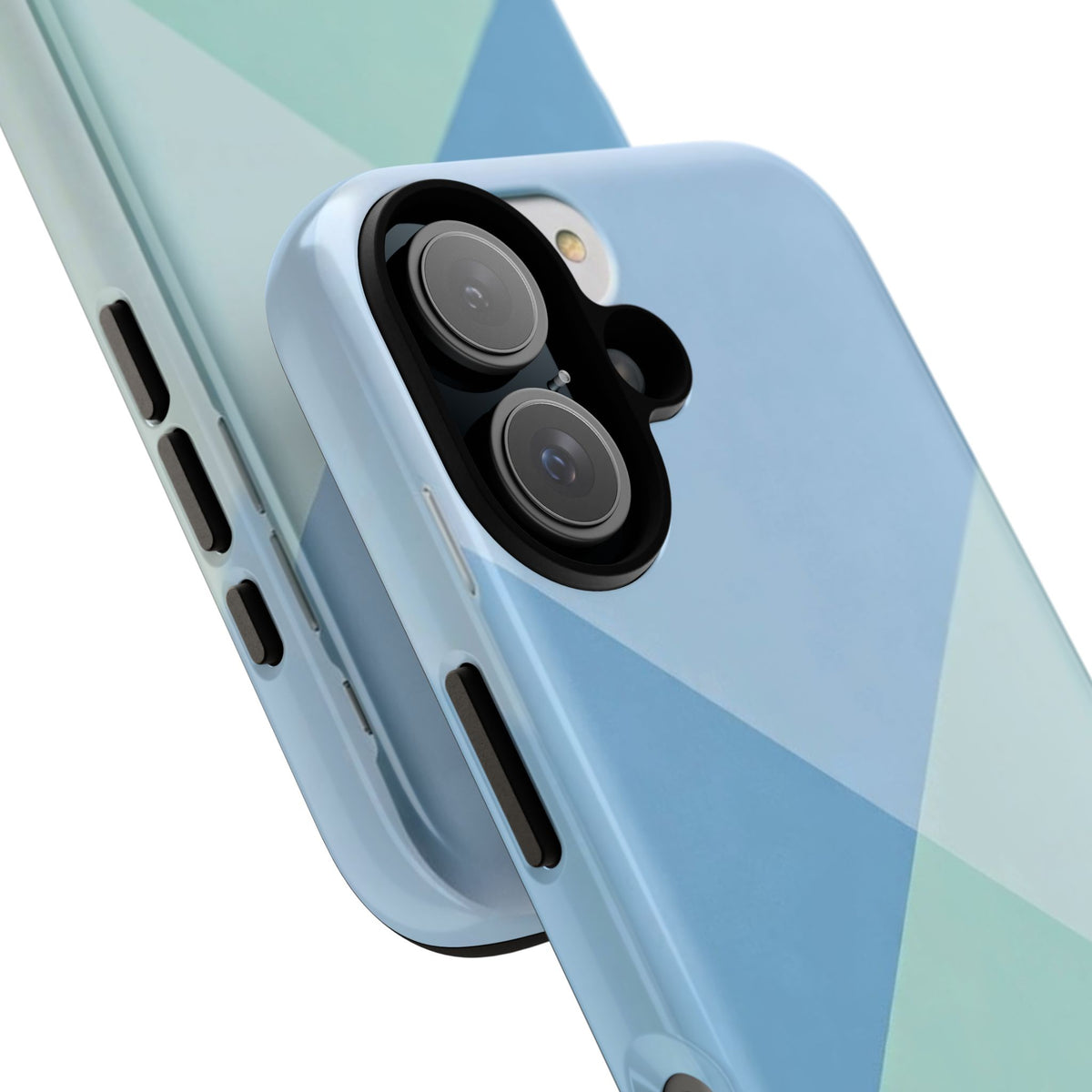 Geometric Mint & Sky Tough Phone Case