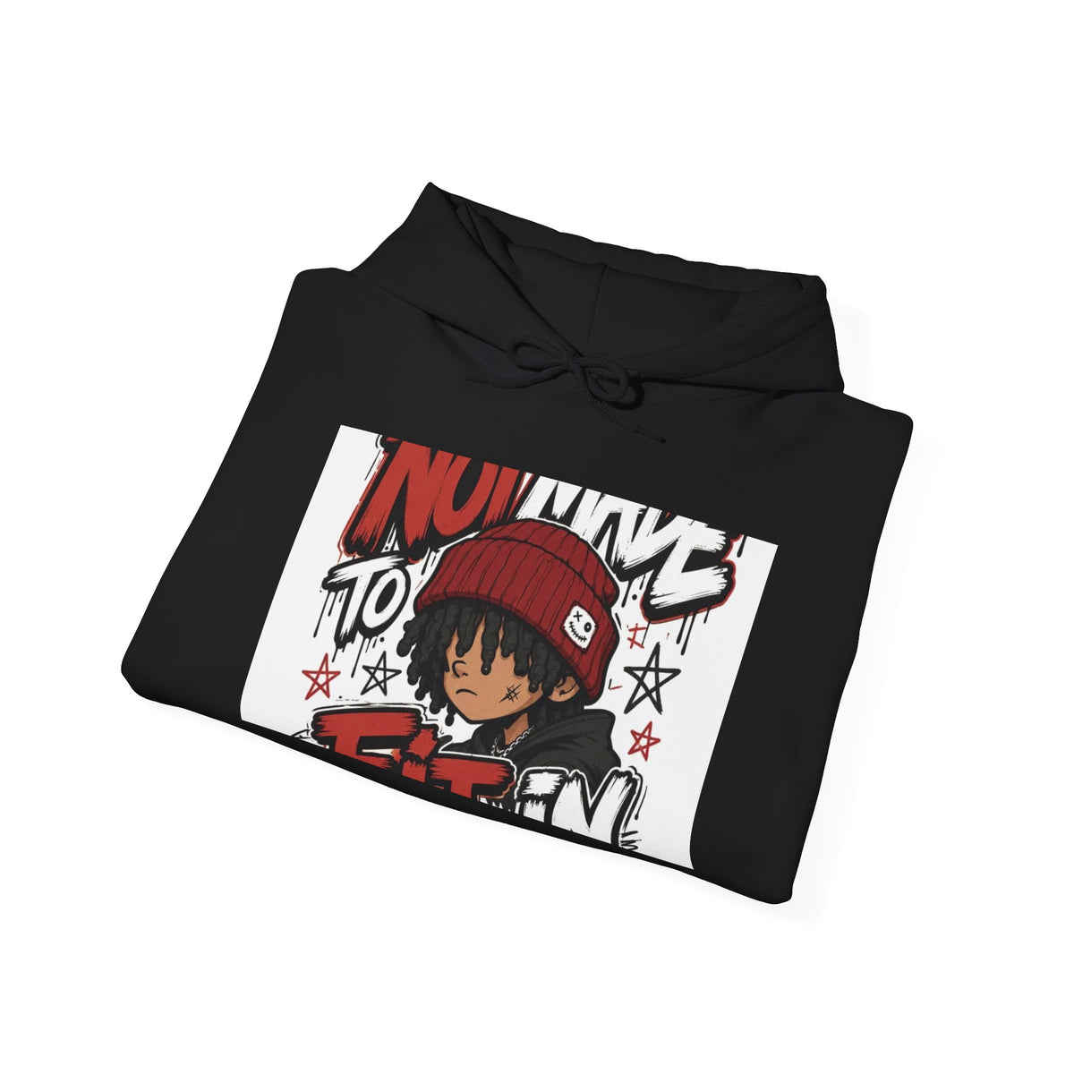 Hoodie — 'No Time to Explain' Anime Streetwear Pullover