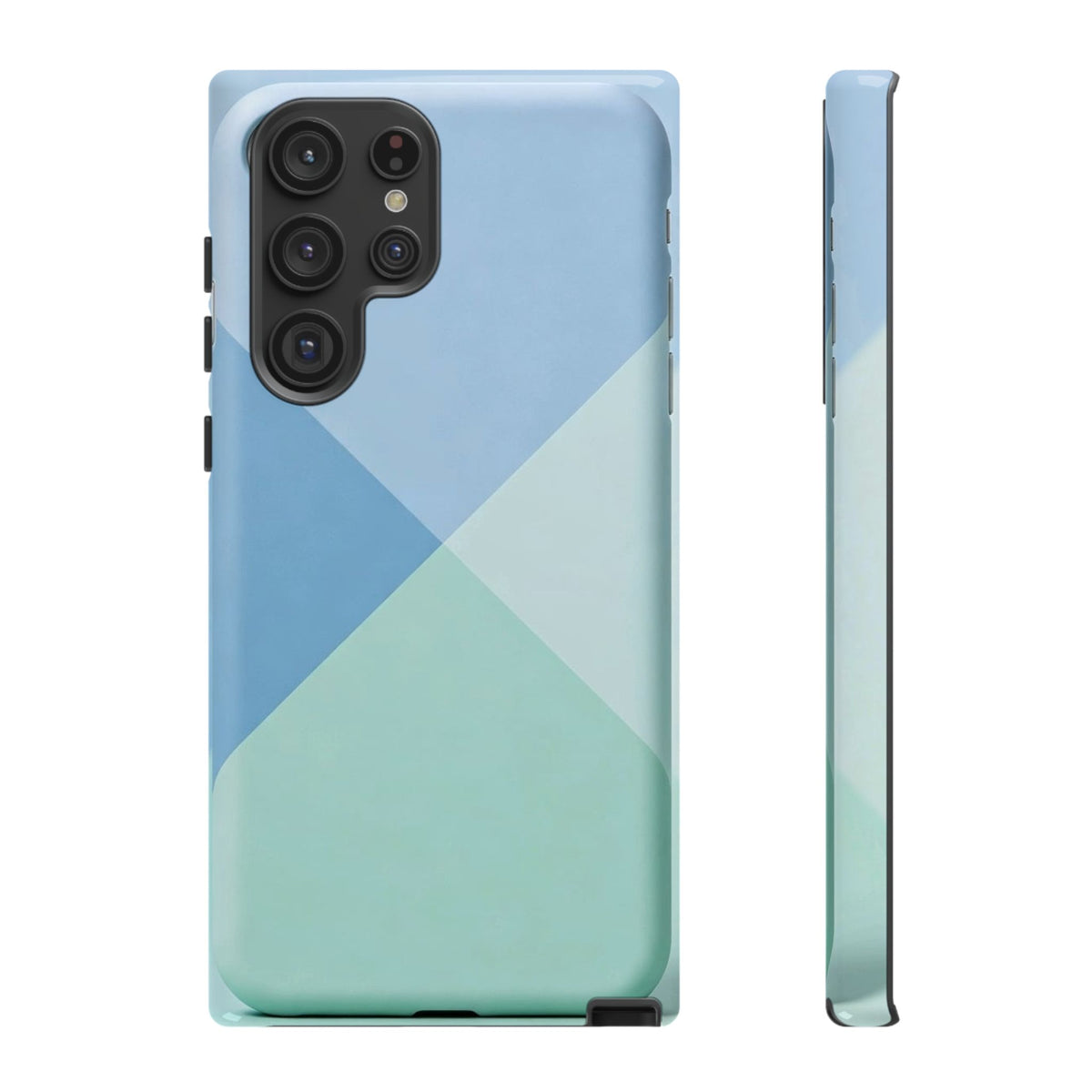 Geometric Mint & Sky Tough Phone Case