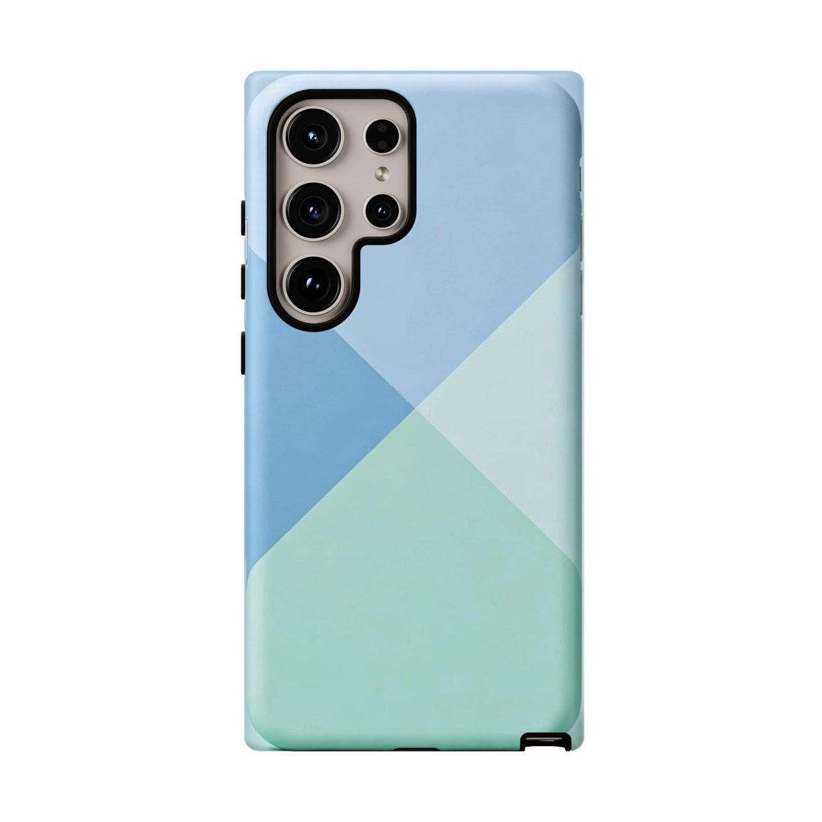 Geometric Mint & Sky Tough Phone Case