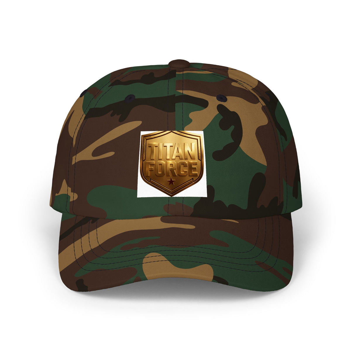 Titan Forge Gold Shield Dad Cap