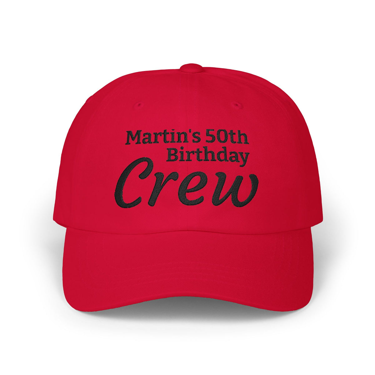 Gorra Dad Cap Crew Cumpleaños 50 — Personalizada Bordada