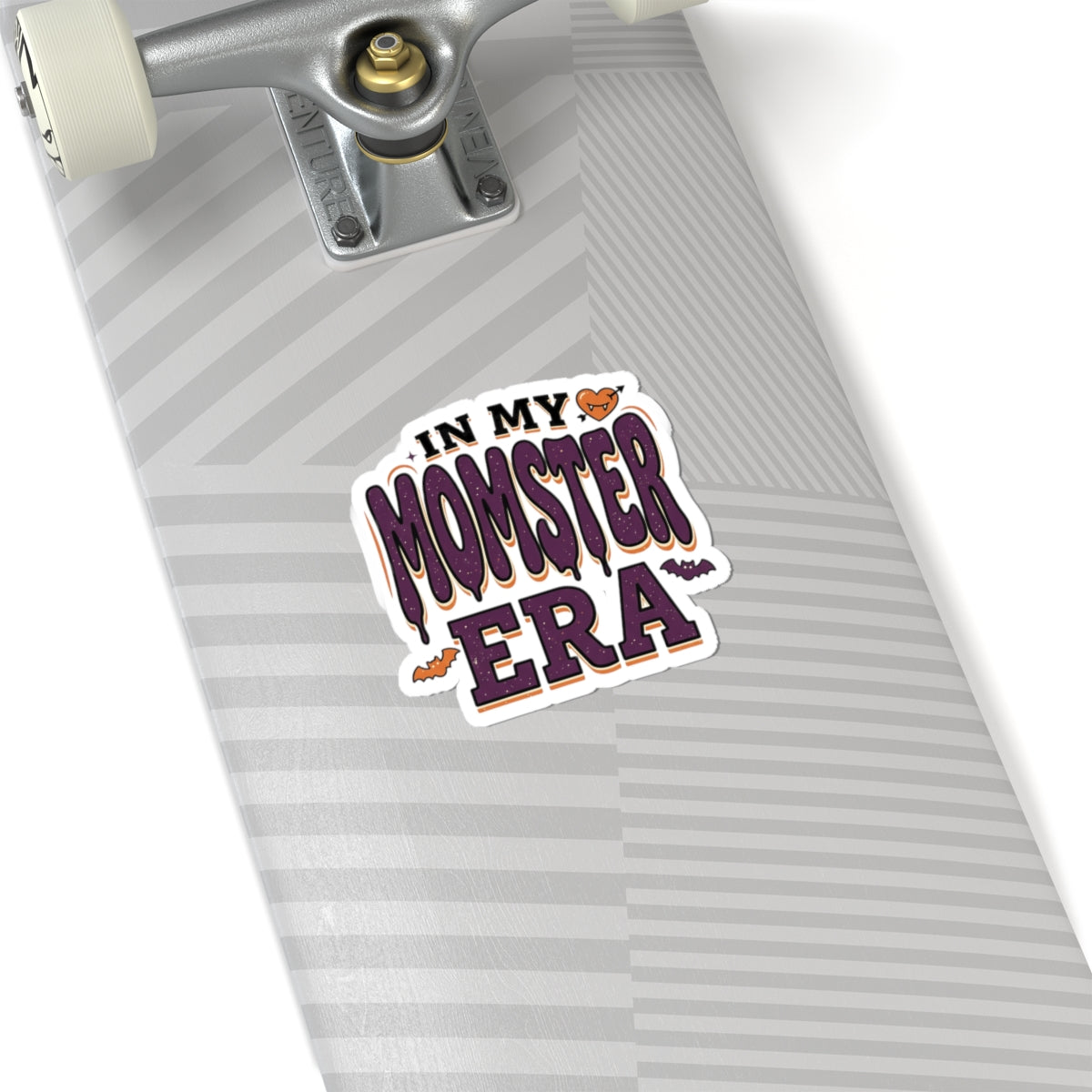 Momster Era Kiss-Cut Sticker | Halloween mom, purple orange bats