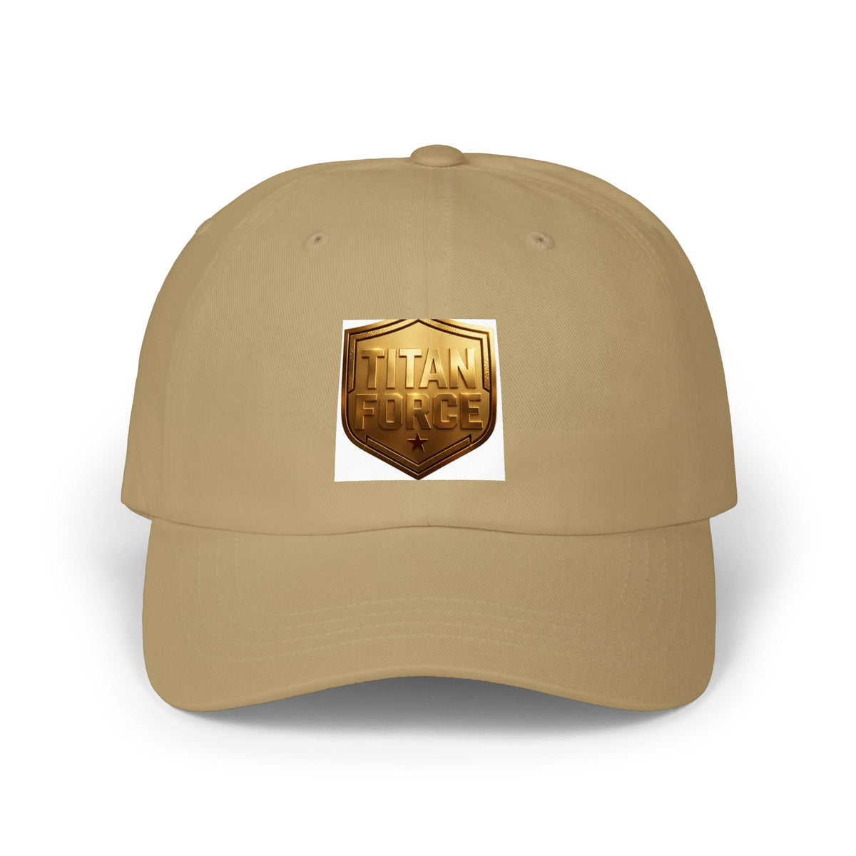 Titan Forge Gold Shield Dad Cap