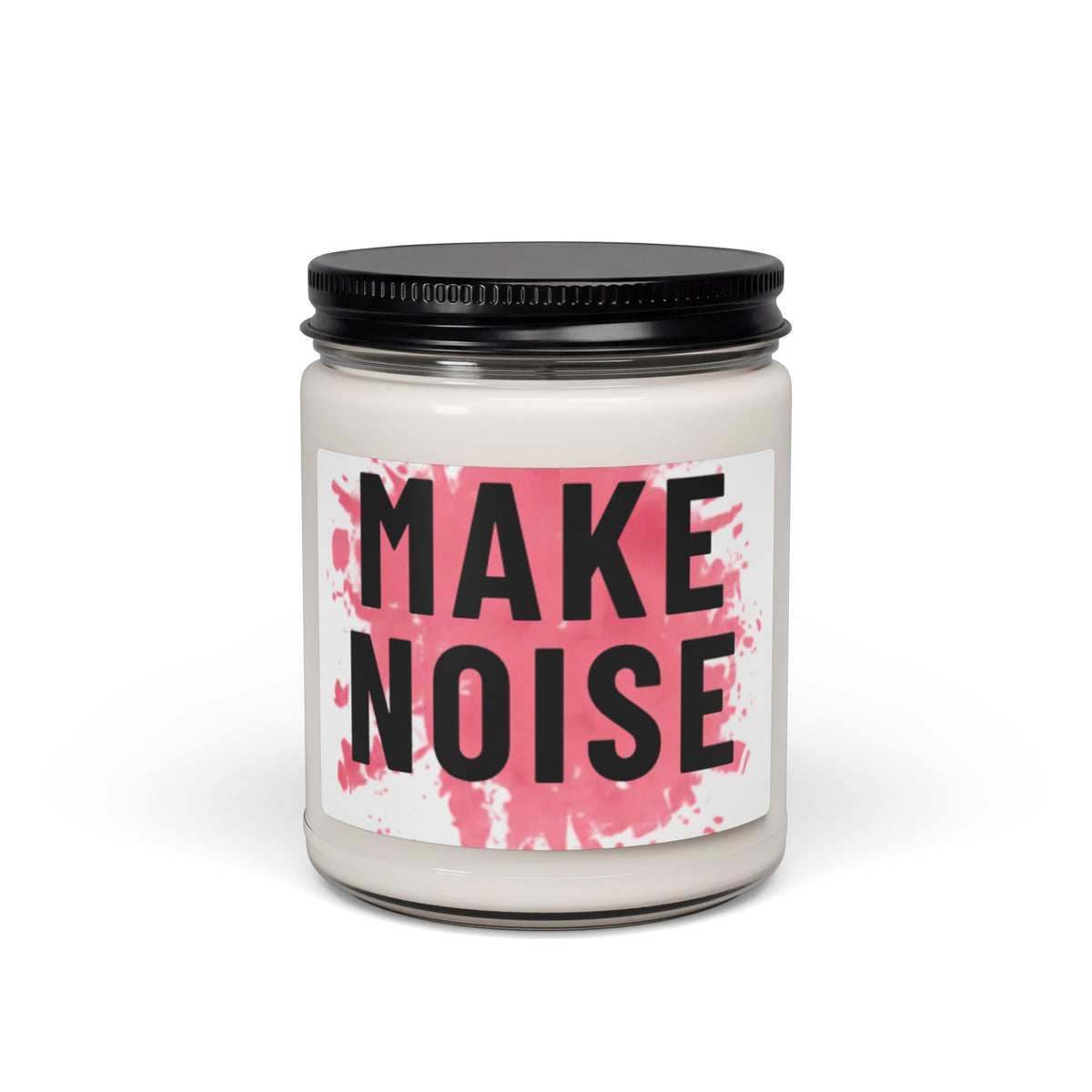 Make Noise Scented Soy Candle — 9oz Motivational Pink Statement Candle