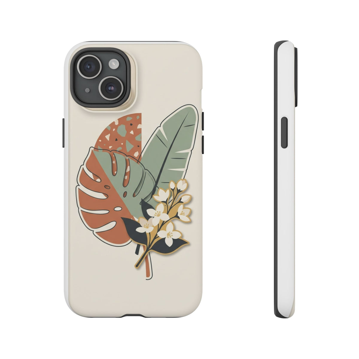 Tropical Leaves Phone Case — Floral Monstera Protective Cover