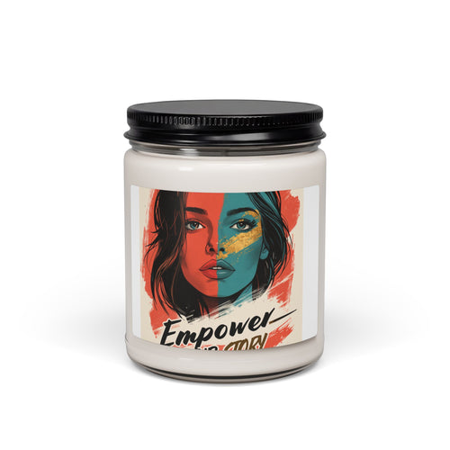 Empower Women Soy Candle — 9oz Scented Jar (Empower Her Graphic)