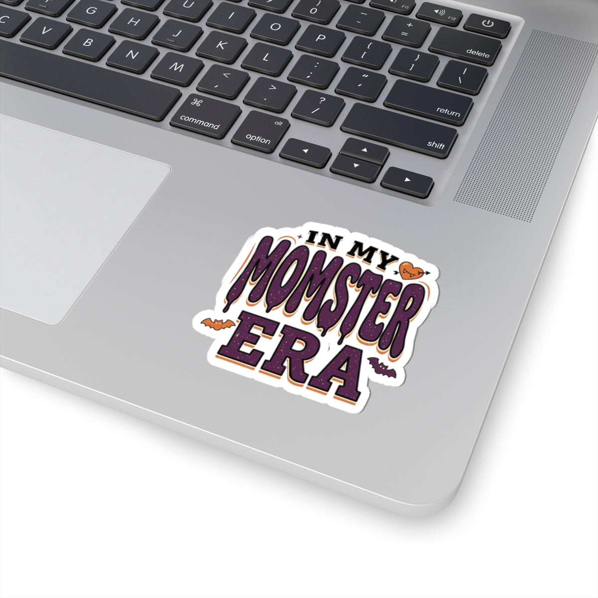 Momster Era Kiss-Cut Sticker | Halloween mom, purple orange bats