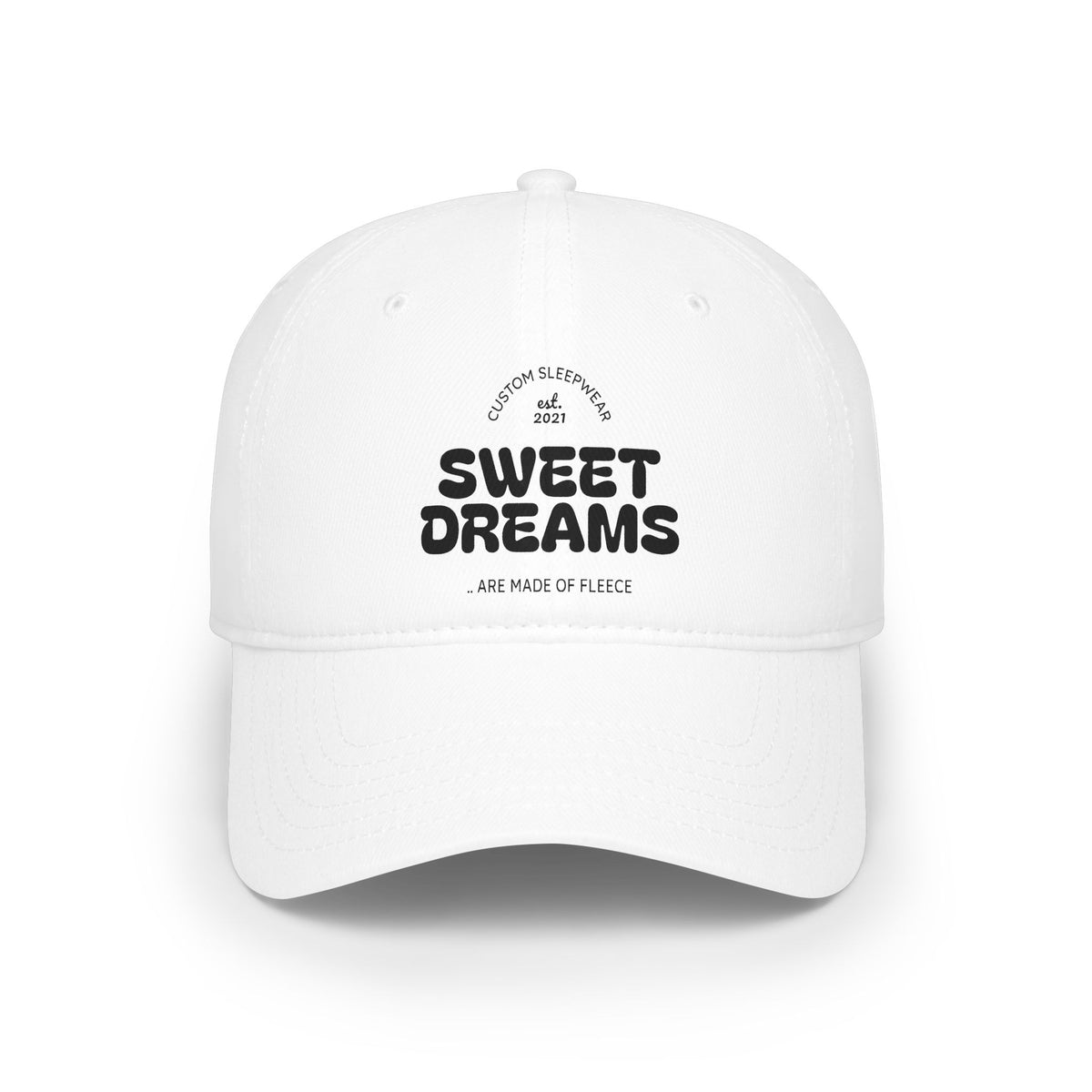 Sweet Dreams Low Profile Baseball Cap — Retro Sleepy Vibes Hat