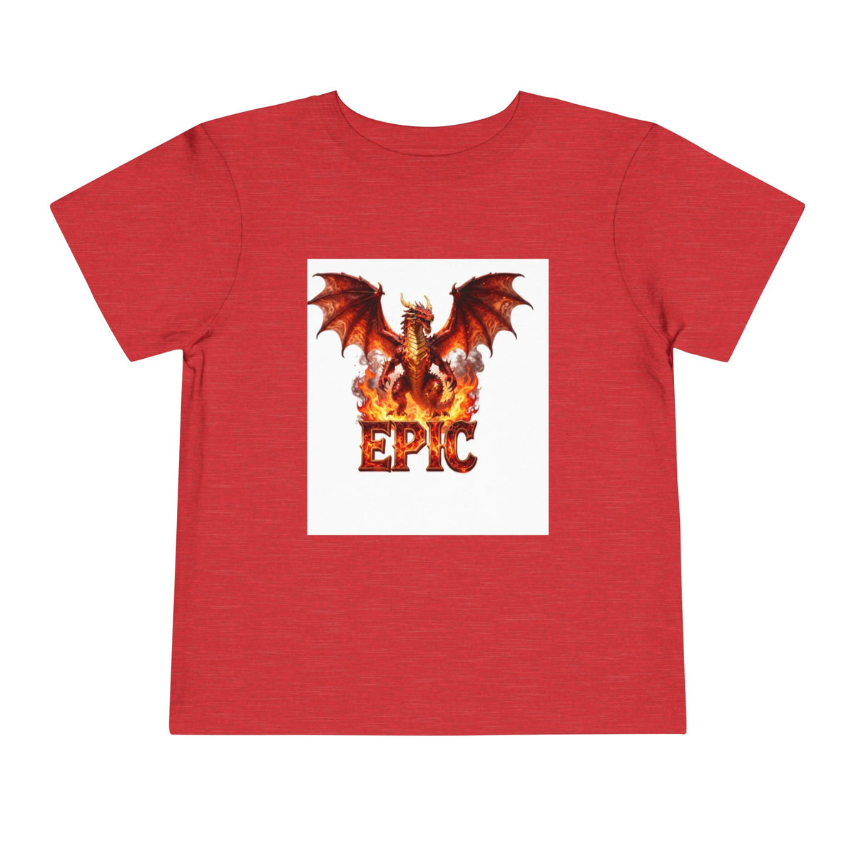 Epic Dragon Toddler Tee — Fiery Dragon Graphic Kids T-Shirt