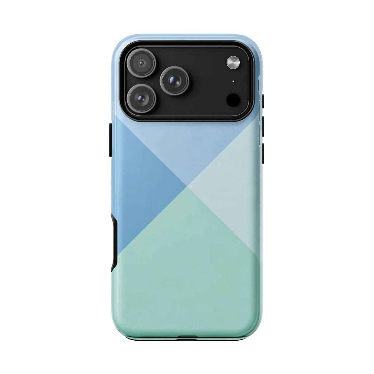 Geometric Mint & Sky Tough Phone Case